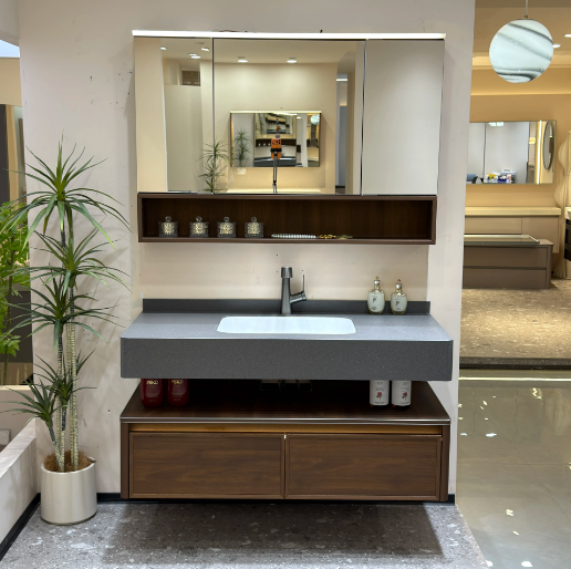 8232浴室柜折叠风水镜柜